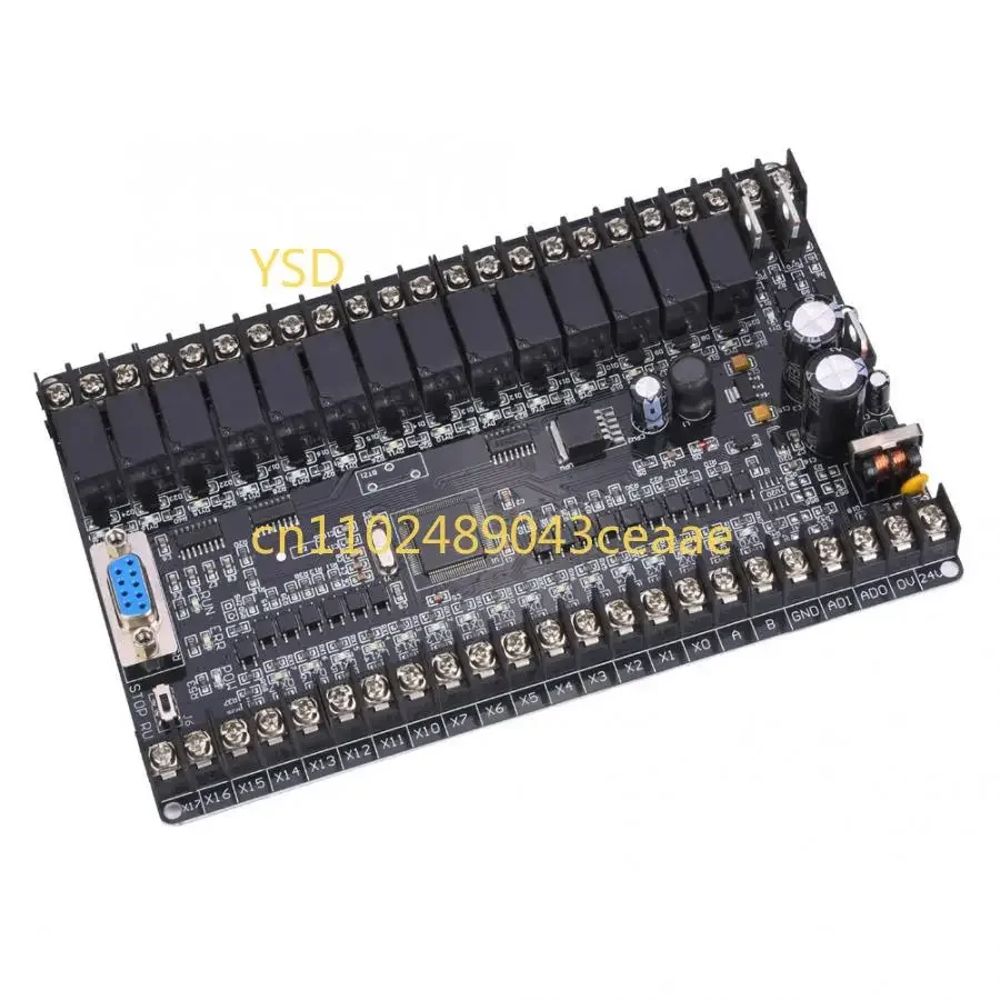 32 - bit CPU,16 Inputs16Outputs,with Analog Input 2AD,485,Screws - Installed Industrial Programmable Logic Controller PLC Board