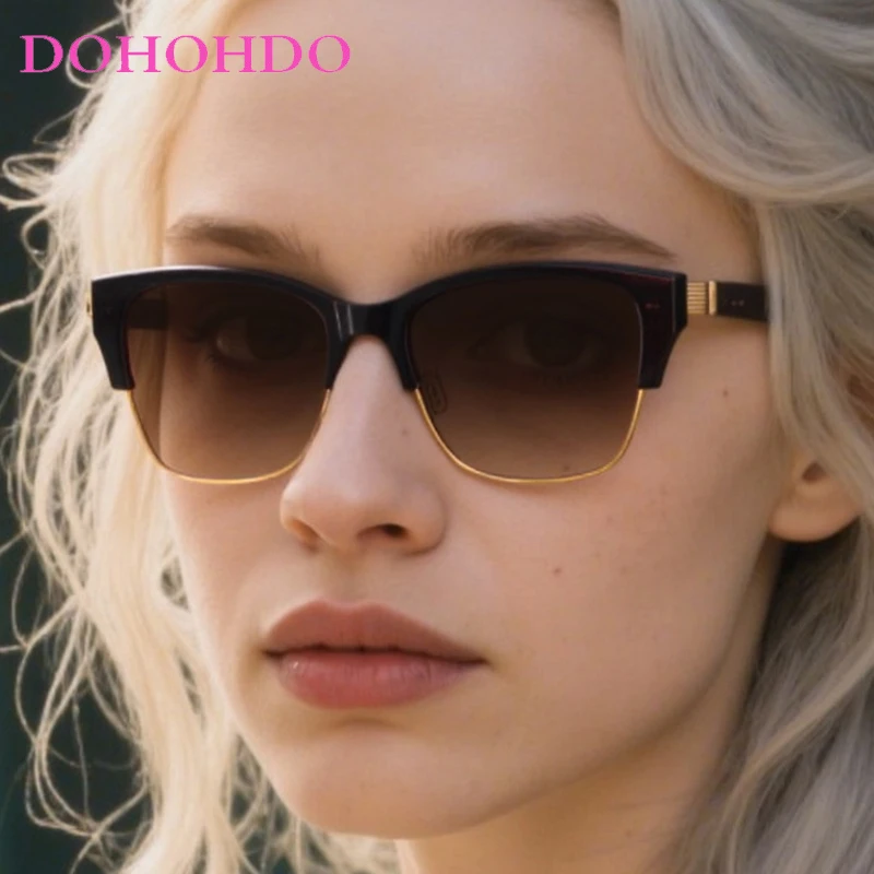 

Retro Luxury Cat Eye Women Sunglasses 2025 Brand Designer Man Eyewear Outdoor Travel Shade Female Sunglasses UV400 Lentes Mujer
