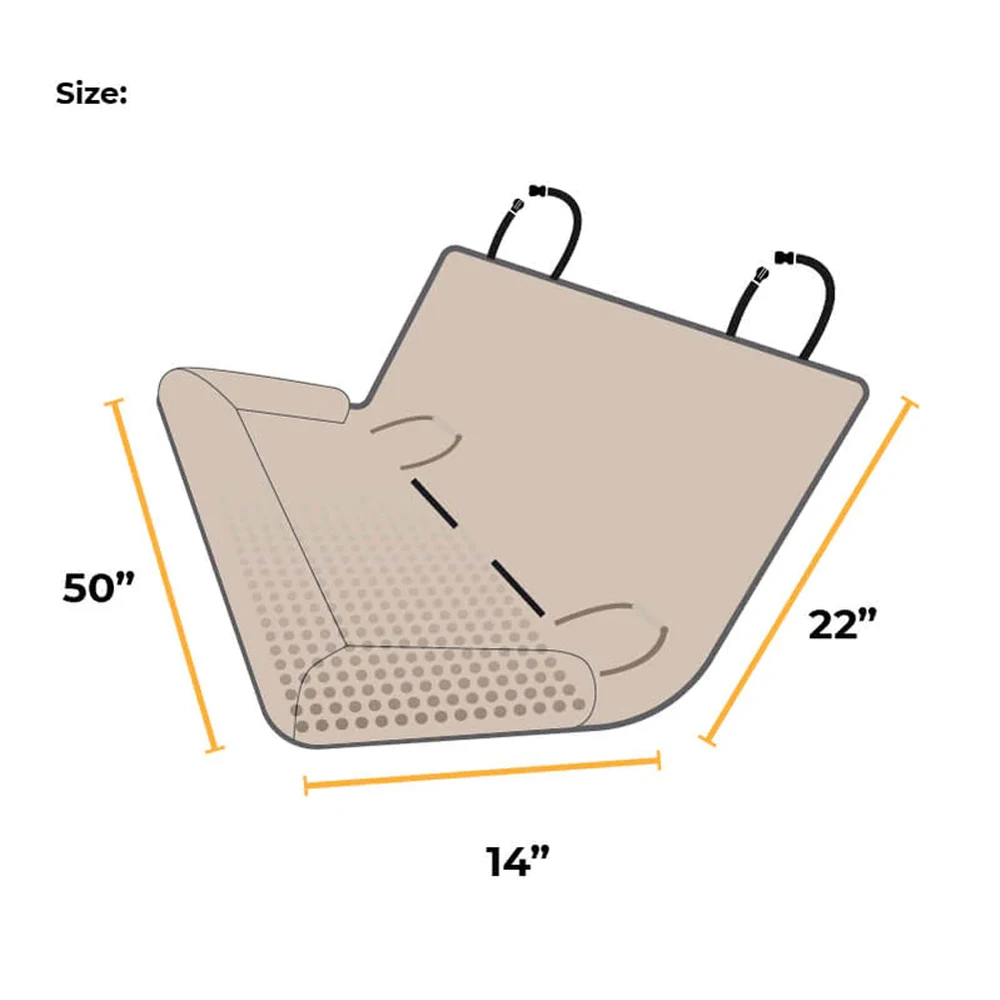 Tappetino coprisedile per auto impermeabile per cani cuccia in tessuto a doppia faccia forniture per animali domestici protezione per seggiolino