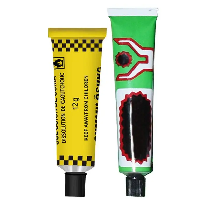 4PCS Car Motorcycle Bicycle Tire Repairing Glue Inner Tube Puncture Repair Glue Agent Emergency Tyre Portable Vulcanized Glue