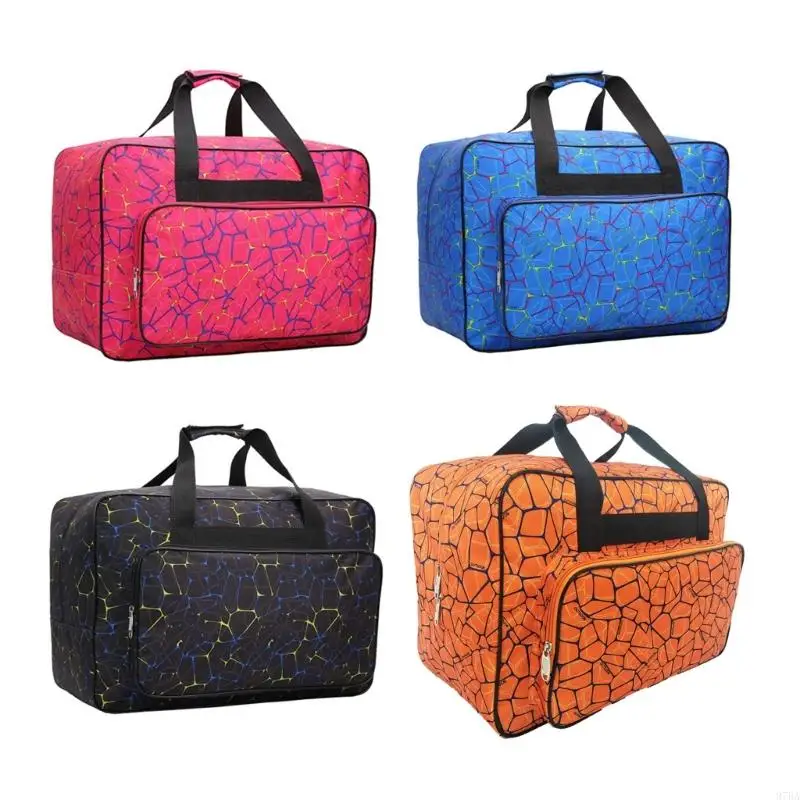 

97BA Sewing Machine Protective Bag Waterproof Nylon Large Front Pocket for Supplies Portable Storage Case for Travel