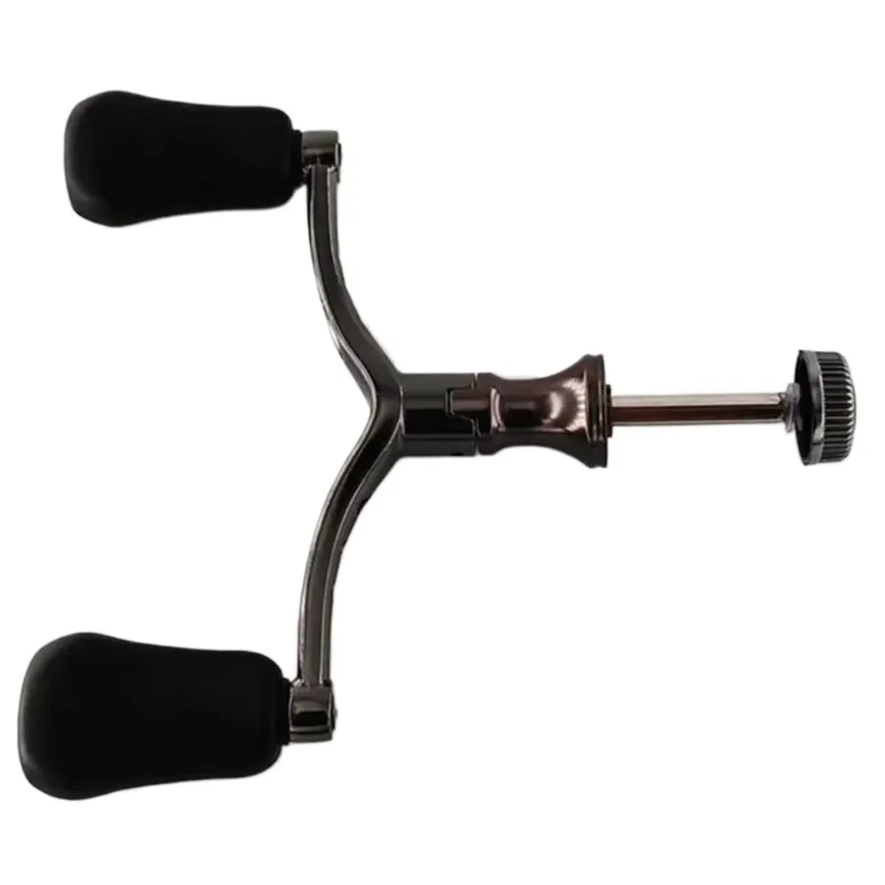 Image of Doppelrollen-Angelrollengriff, ergonomisches Design, stabiler Rocker-Angelknopfgriff, leicht, wiederverwendbar, Ersatz für Spinnrollen