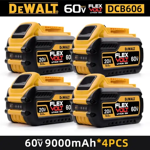 Original DEWALT Battery 60V 9.0AH, Rechargeable Lithium-ion Battery, DEWALT，DCB609，DCB118， Fast Charging, DEWALT Tool Battery,