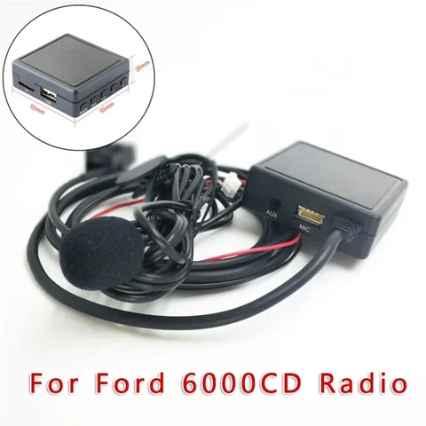 12-контактный автомобильный AUX USB аудио Bluetooth-адаптер кабель микрофон для Ford Mondeo для C-Max для Fiesta для Fusion для Transit Acces