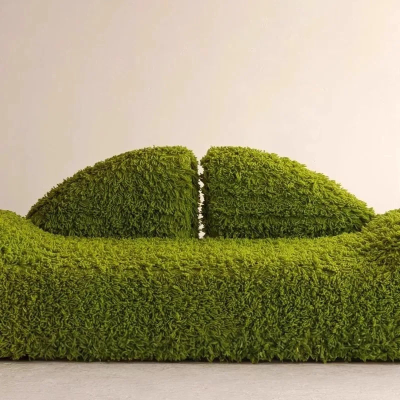 Nordic living room retro art design sense space sand development hall studio dopamine color scheme  sofa