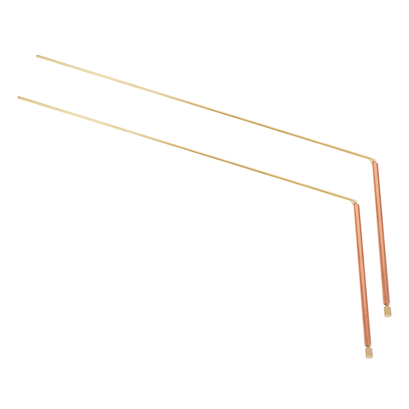 

2Pcs Copper Dowsing Rods Portable Precise Metal Detection Rods for Ghost Hunting Treasure Locating and Water Divining