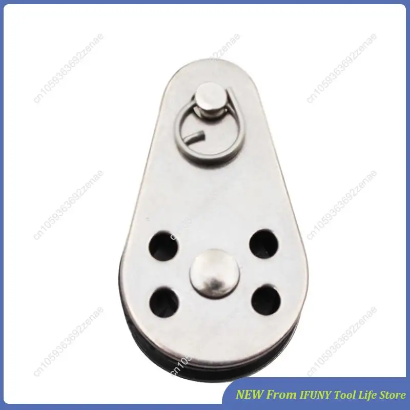 30PCS Stainless Steel M25 Pulley Block Hanging Wire Towing Wheel Lifting Wire Rope Cable Pulley Roller New