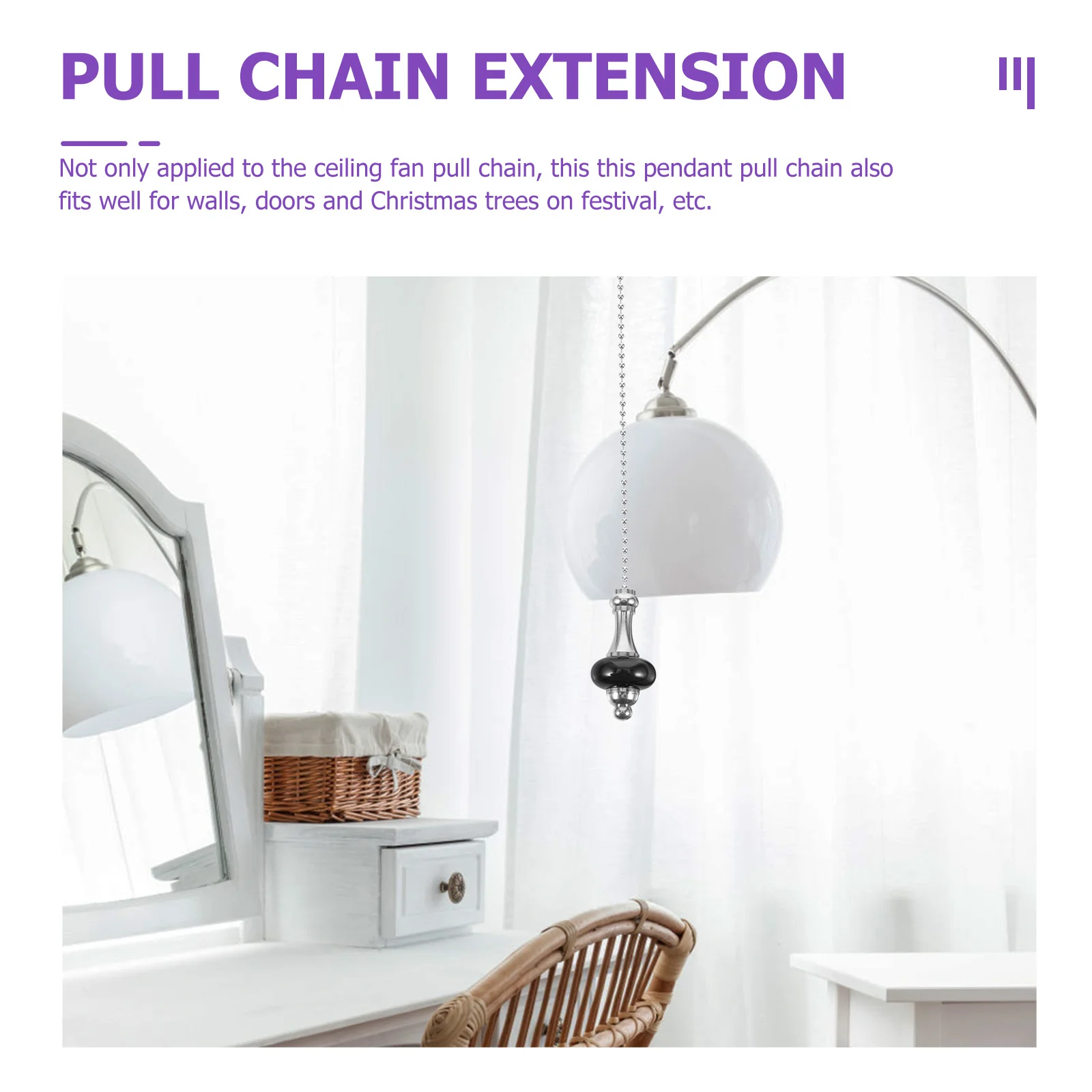 

Fan Pendant Ceiling Chain Extension Decorative Pull Ornaments Chains Outdoor Extender Iron Lights