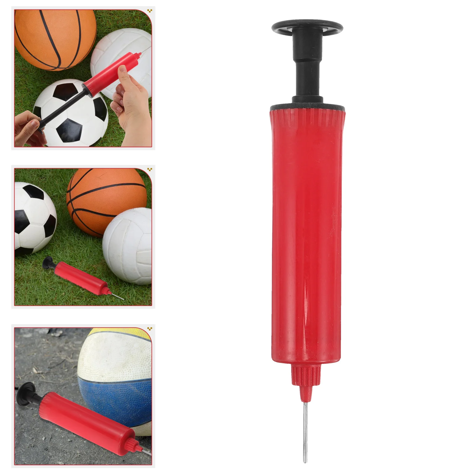 

1pc Dual Purpose Mini Inflator Basketball Football Volleyball Sports Inflater Portable Compact Hand Durable Plastic Efficient