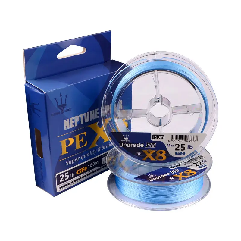 150m New Fishing Line High Quality 0.14mm-0.33mm Blue Angling PE Braided Fishing Line