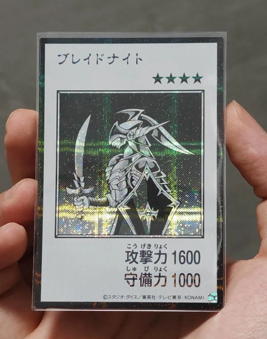 Yugioh KONAMI Duel YAC1-JP090 Blade Knight Secret Monochrome Japanese Collection Mint Card