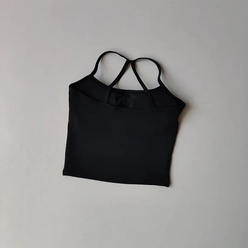 Damen Yoga Tanktop mit eingebauten Polstern, schnelltrocknendes, atmungsaktives Fitness-Top, Sportweste mit schönem Rückendesign für Lauftraining – Detail 25