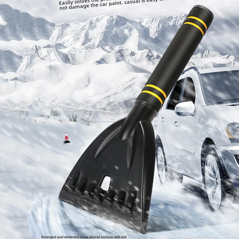 

TOFAR Winter Car Snow Shovel Window Glass Defrost Ice Scraper Snow Sweeping Shovel Multi-functional Windshield Clearing Tool
