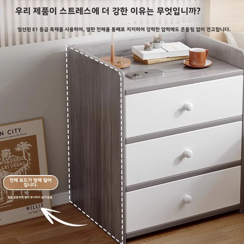 Bedside Table Side Table Simple Bedroom Small Storage Cabinet Rental Room Storage Locker Shelf