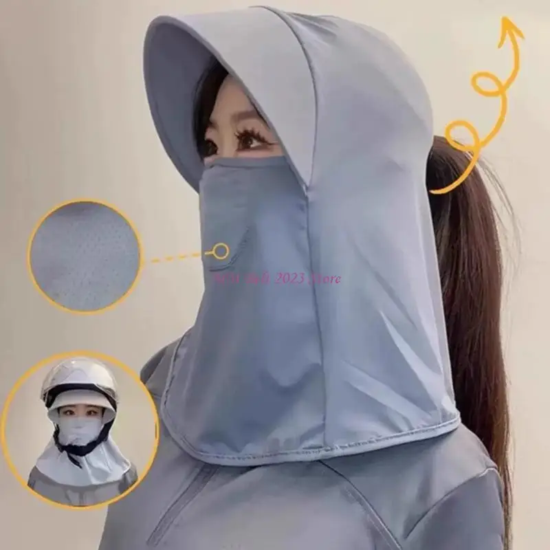

49me Sun Blocking Head Cover Hate Hate Ratch Hat для женщин на открытом воздухе активность