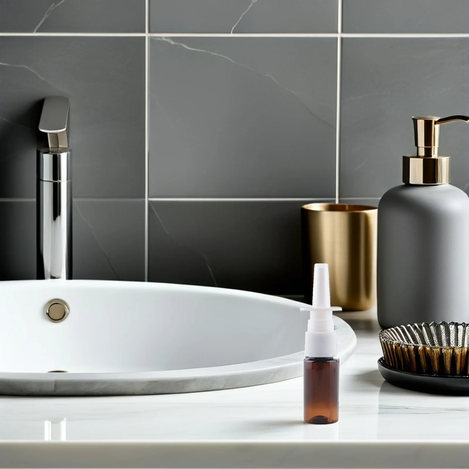 

10Pcs Nasal Spray Bottle Refillable Leak Proof Small Compact Travel Perfume Makeup Liquid Storage Container 10ml Empty Spray