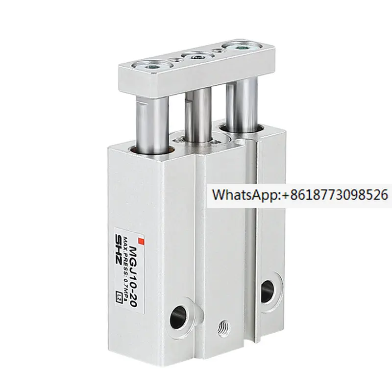 Mini MGJ10-10 with guide rod, three rod three axis cylinder, pneumatic small MGJ6 * 5/10/15/20 instead of SMC