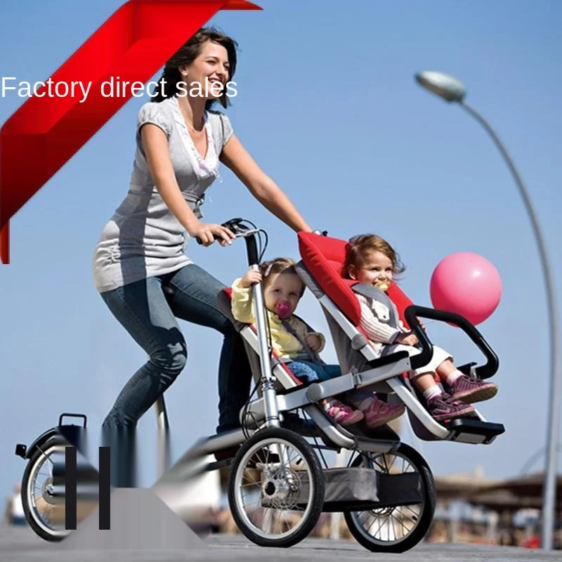 

Reversible Riding Mother and Child Car Parent-Child Car Portable Folding Bicycle