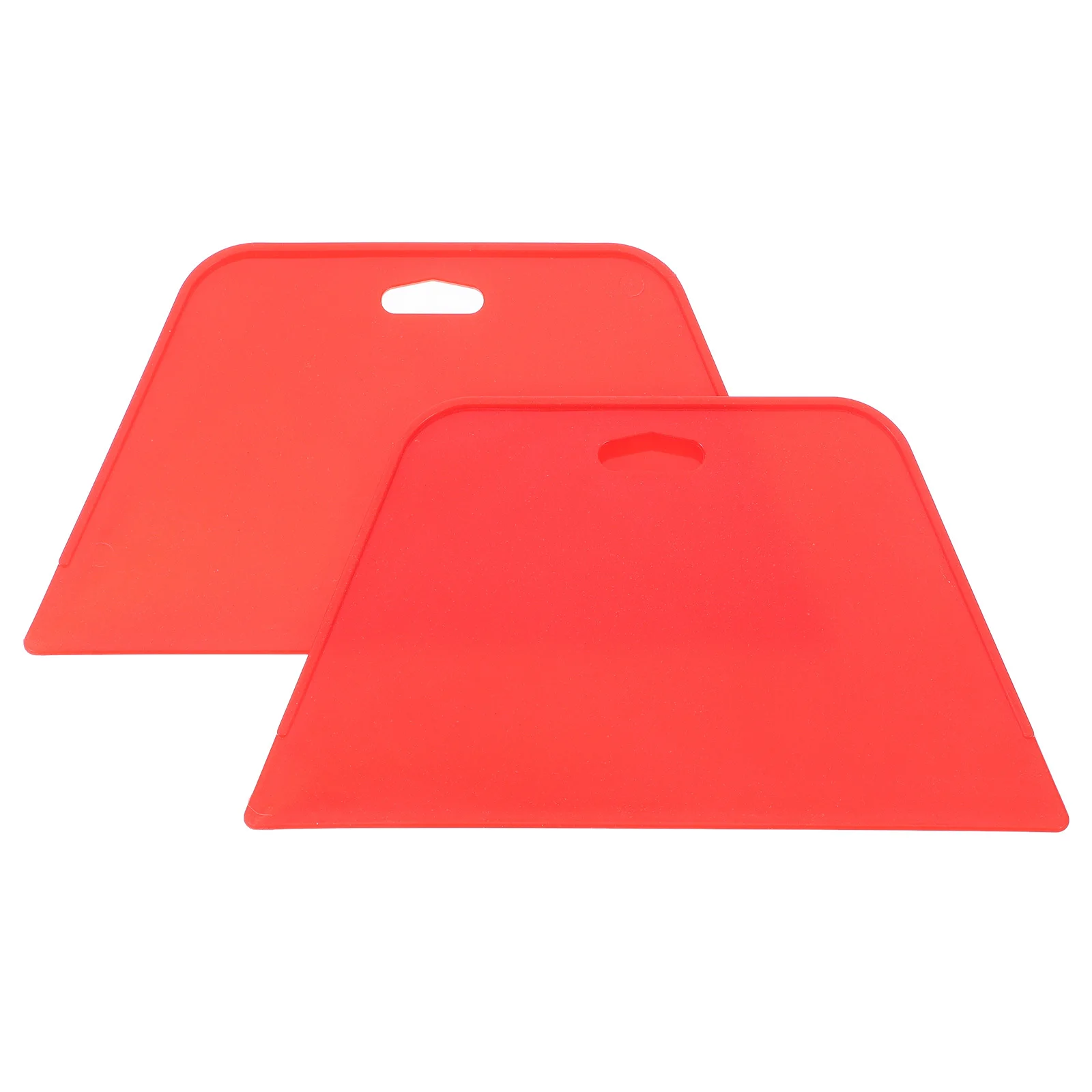 2pcs Red Wallpaper Squeegee Smoothing Tool For Peel Stick Wall Pasting Vinyl Wrap Glass Film Application Scraper Spreaders