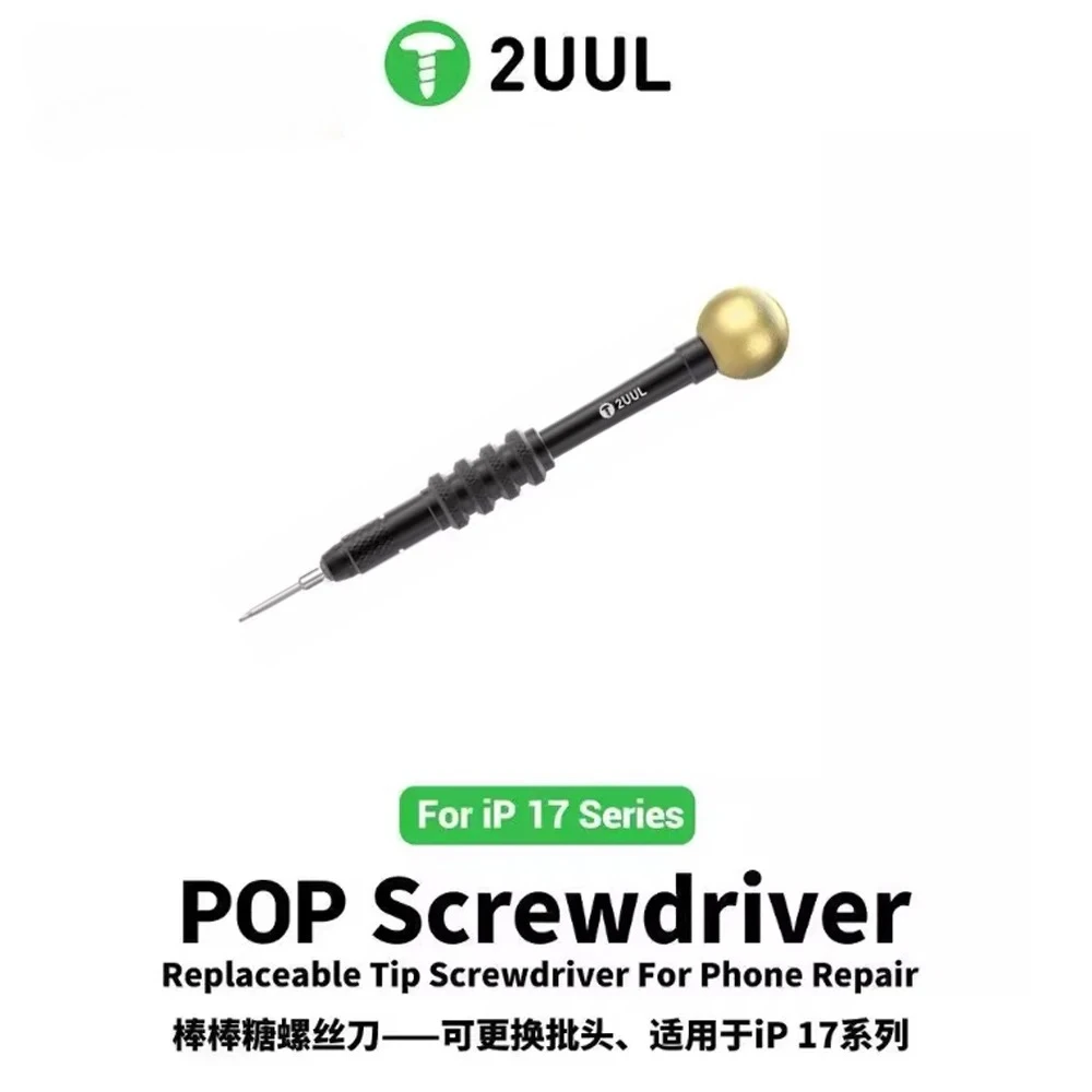 

2UUL Lollipop for iPHONE 17 Series Screwdriver Alloy Head Strong Magnetic Screwdriver Suitable for 17 Tail Insertion Tool