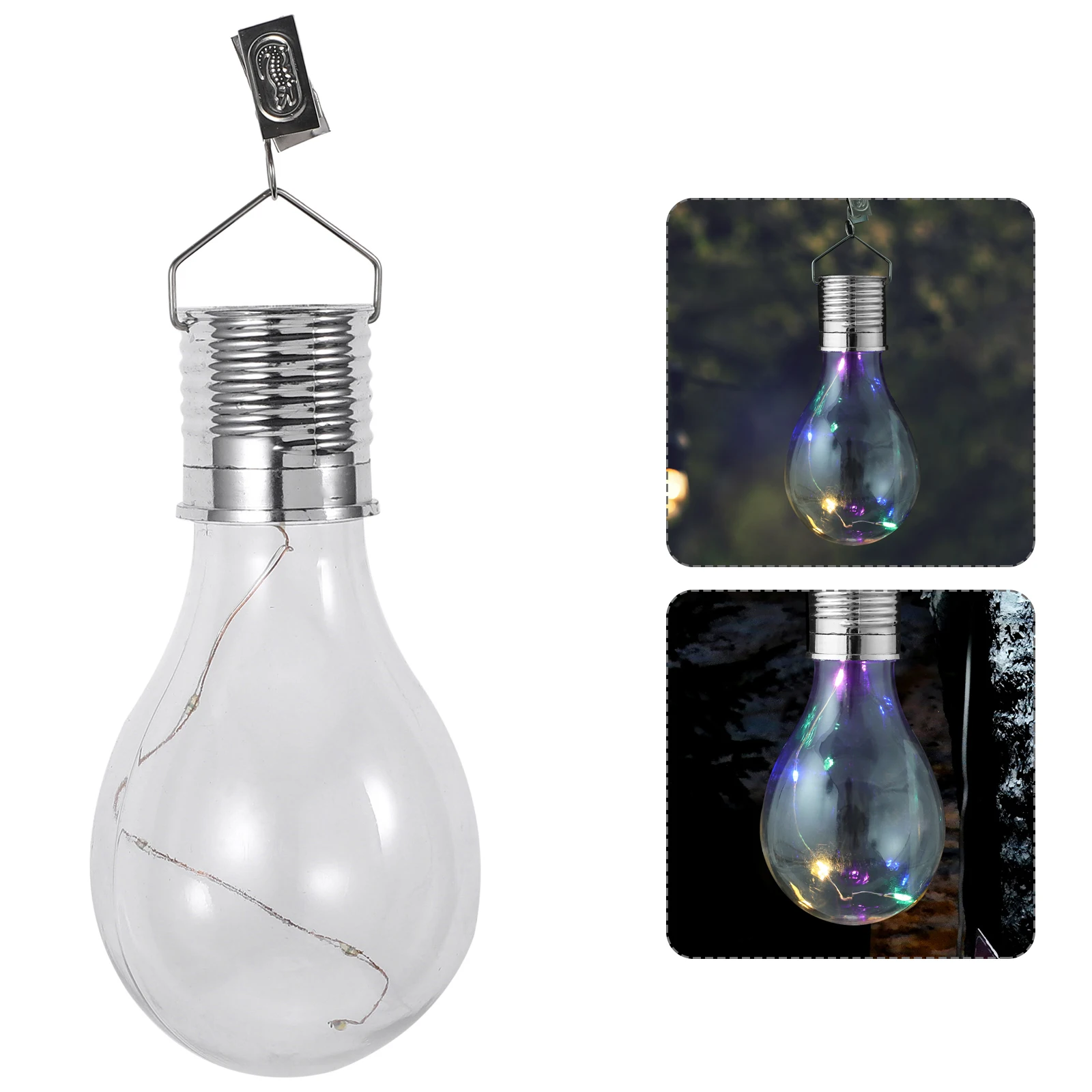

Portable Solar LED Light Bulb Eco Friendly 8000H Lifespan Hanging Clip Trees Awnings Outdoor Patio Courtyard Garden Camping