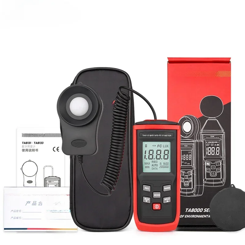 Digital Illuminometer TA8133 Light Meter High Precision Illuminometer Light Meter Luminance Meter