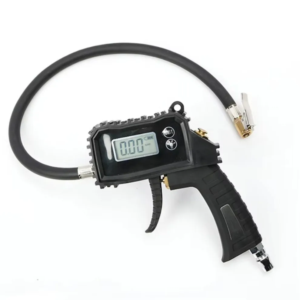 Car Tire Pressure Gauge Digital Display Inflator Air Tester Inflatable Gun Inflation Monitoring With Light Tire Gauge 1pcs