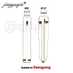 jingyuqin #137 #92 for Ssangyong Korando New Actyon C200 S170 ACTYON Blank Key