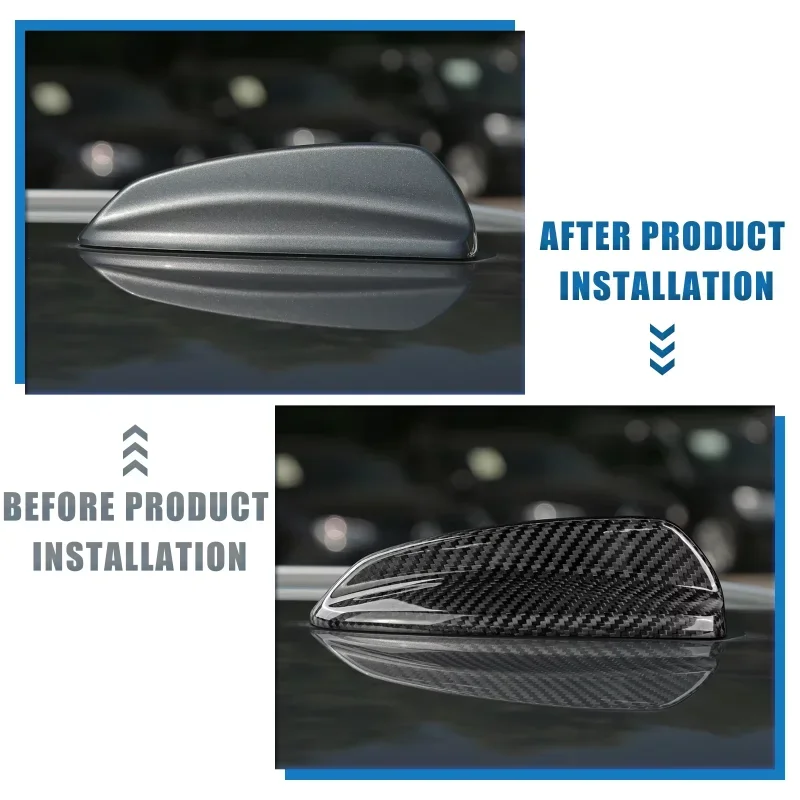 

For Volvo XC60 XC90 S90 V90 V60 XC40 Real Dry Carbon Fiber Shark Fin Antenna Cover Decoration Styling Modification Accessories