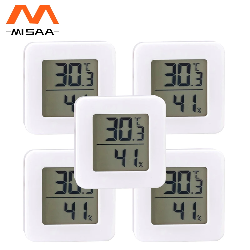 Digital Thermometer Hygrometer Indoor Room Electronic Temperature Humidity Meter Sensor Gauge Weather Station For Home Household