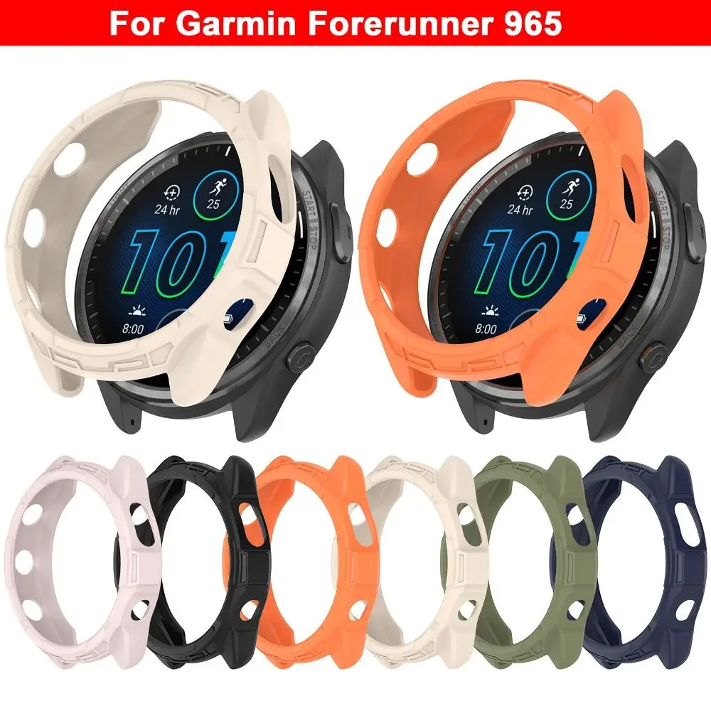 Uhr Displayschutzfolien Abdeckung Lünette Rahmen für Garmin Forerunner 965 Smart Armband Shell