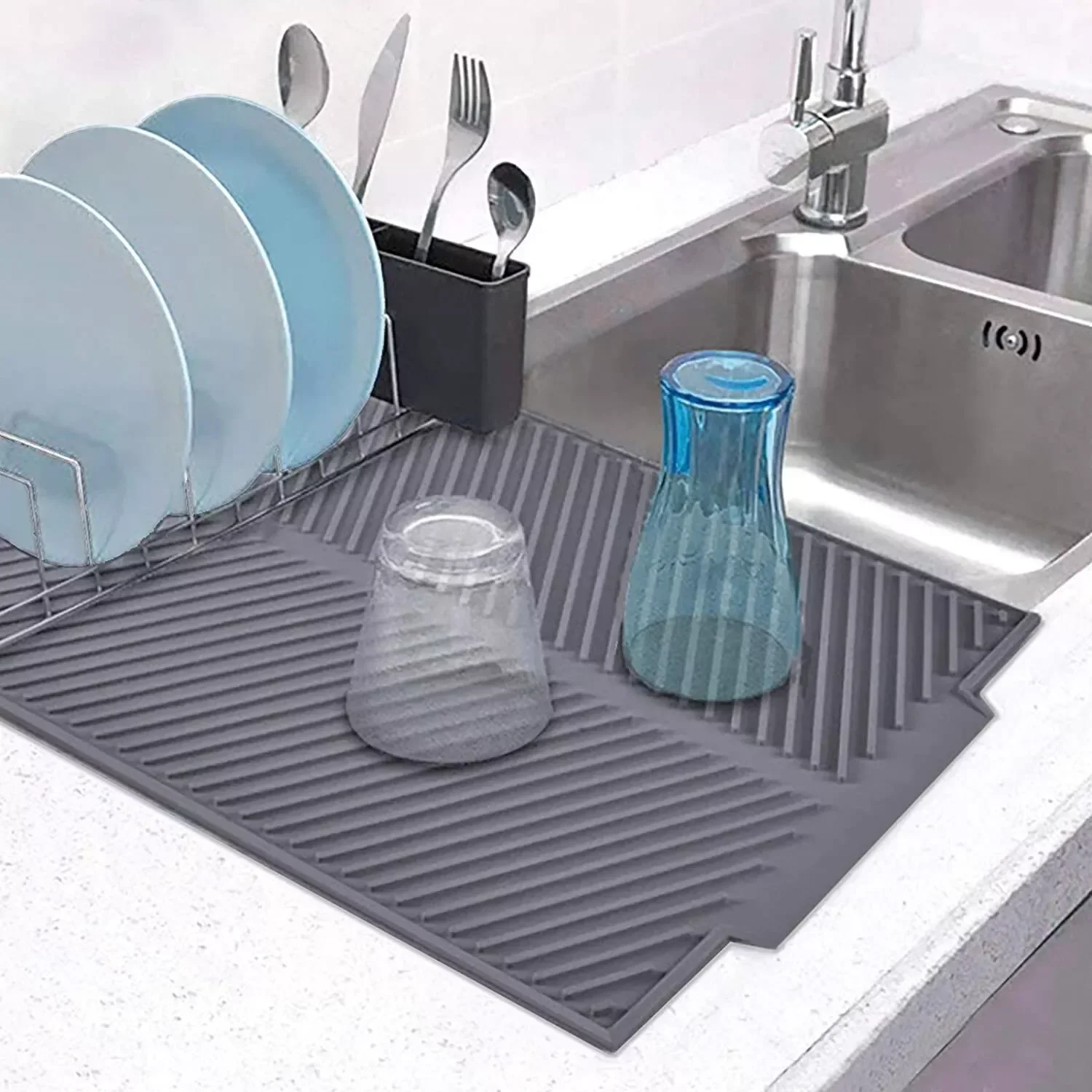 

Silicone Dish Draining Mat Silicone Dish Draining Mat Kitchen Pans Washing Up Drying Board Pad Drainer Tray Dish Draining Mat