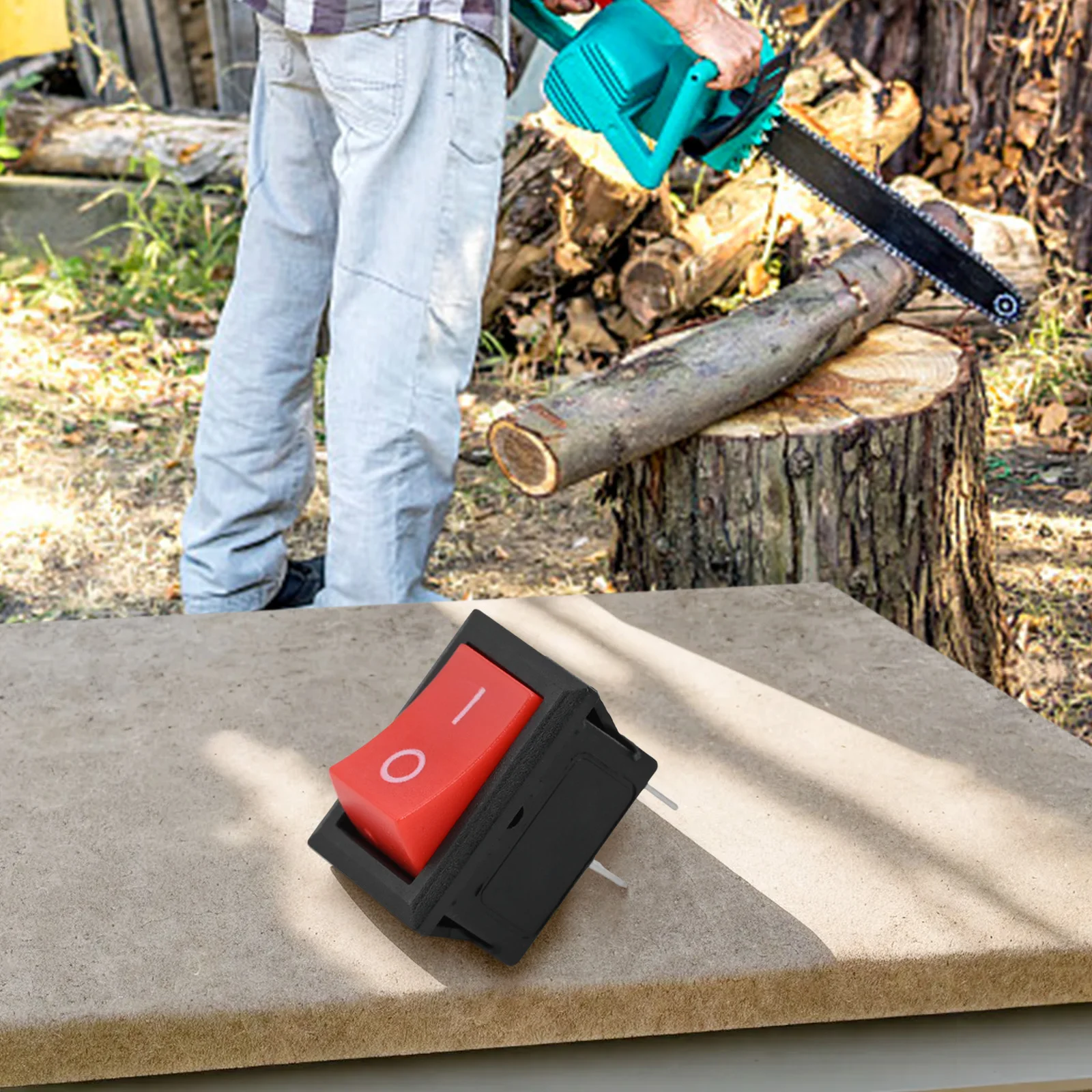OnOff Stop Switch for Chinese Chainsaw 2500 25CC Compatible with For Timberpro For Lawnflite For Carlton Models
