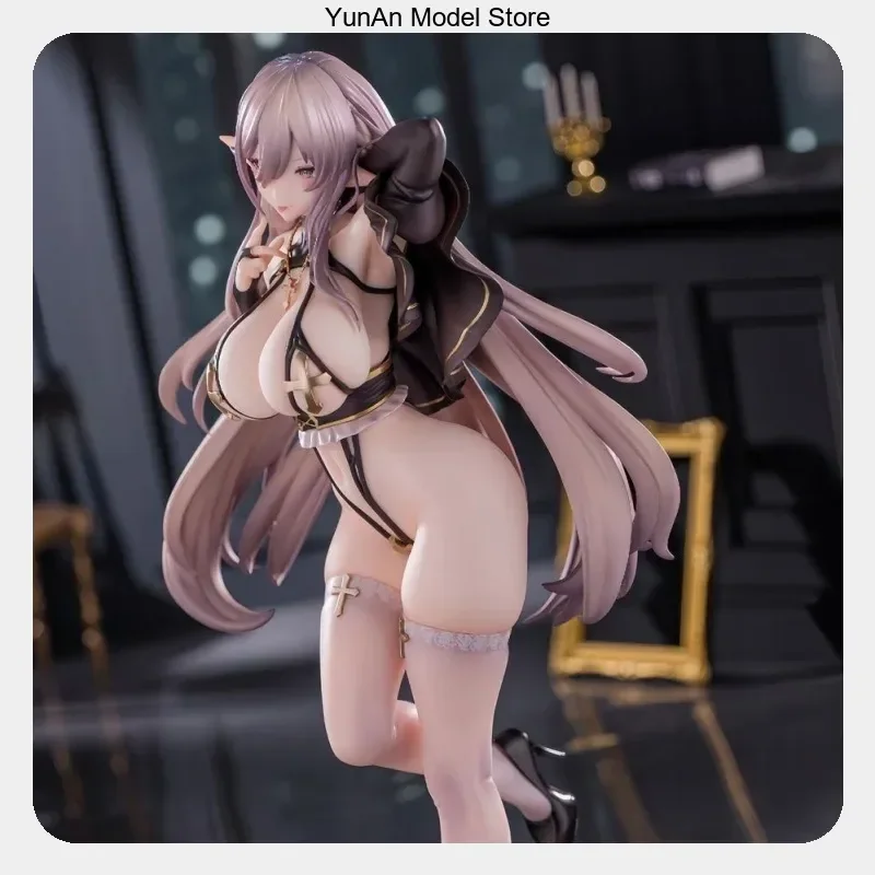 

25cm Elf Nun Standing Pose Bishoujo Anime Figure Statue Desktop Decoration Gift for Fans