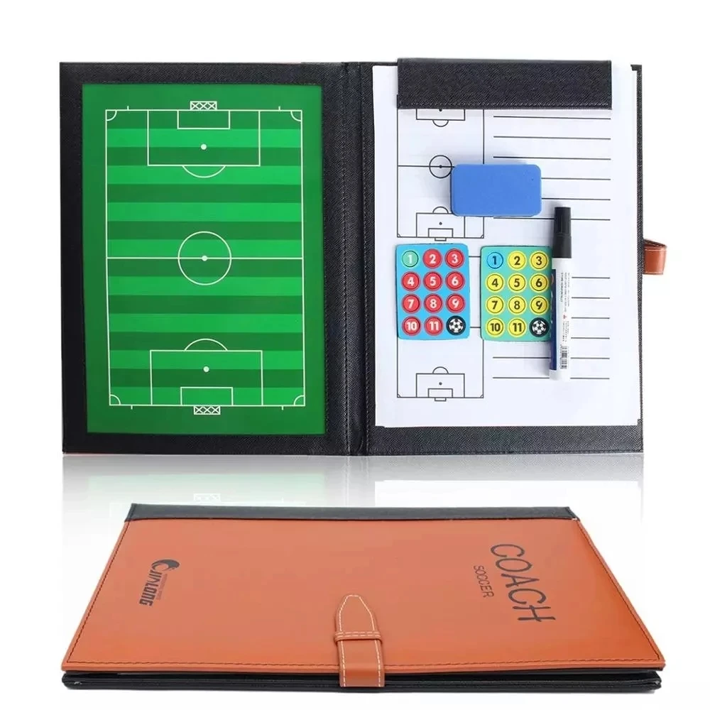 

PU A4 For Precision Tactical Board Soccer Basketball Coach Clipboard Basketball Double-side Board PU Material Soccer Fold Gift