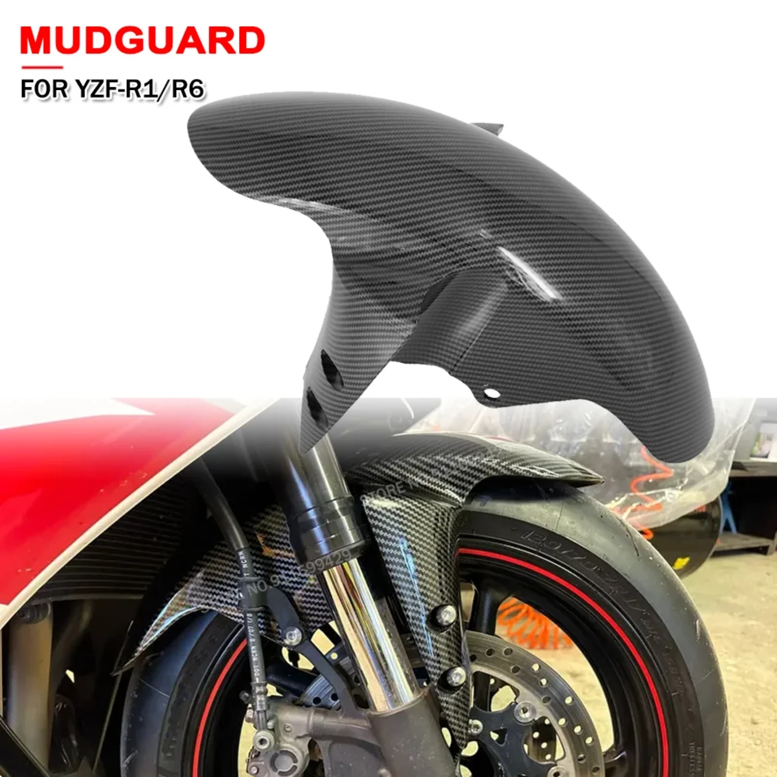 Motorcycle Mudguard Front Wheel Cover Fender Mud Splash Guard For Yamaha YZF-R1 2002-2007 2008 YZF-R6 2005 For FZ8 FAZER FZ1