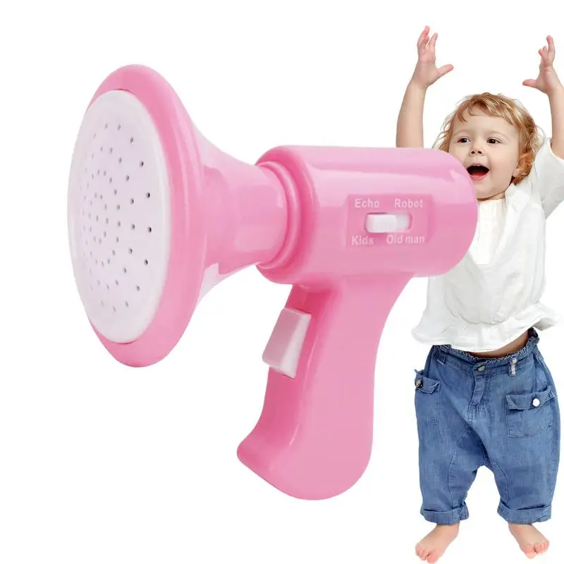 Kids Megaphone Megaphone Bullhorn Powerful Easy To Use 4 Different Sound Effects Creative Portable Voice Changing Megaphone