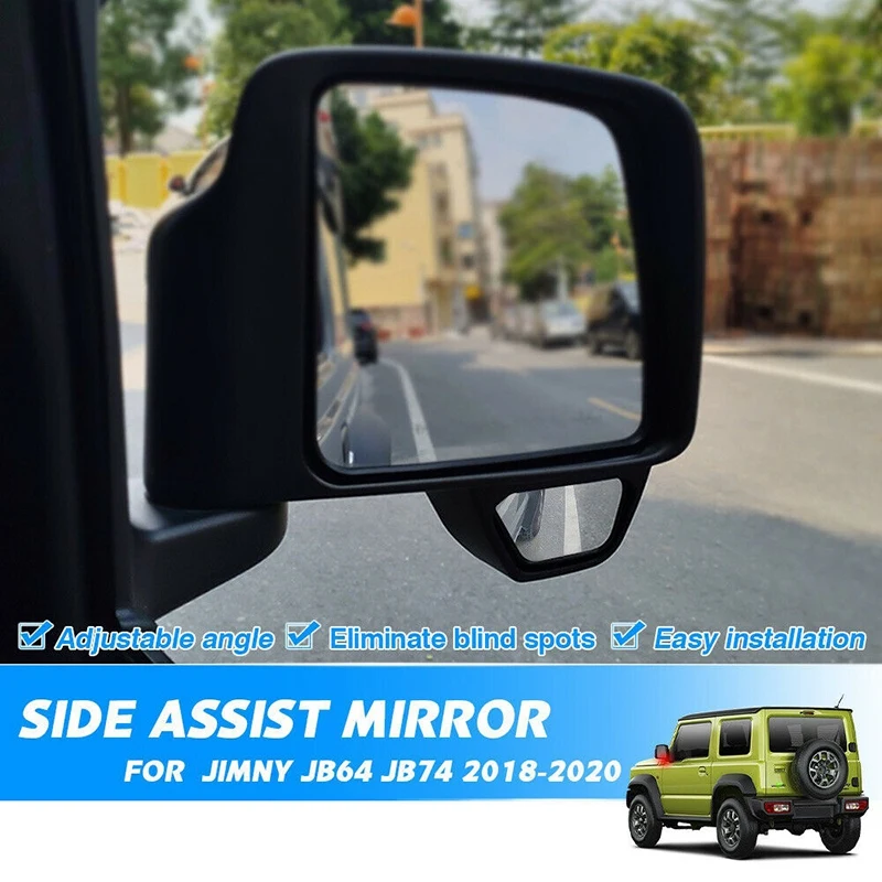 Car Blind Spot Assist Mirror Wide Angle Mirror Rearview Mirror for Suzuki Jimny JB64 JB74 2019 2020