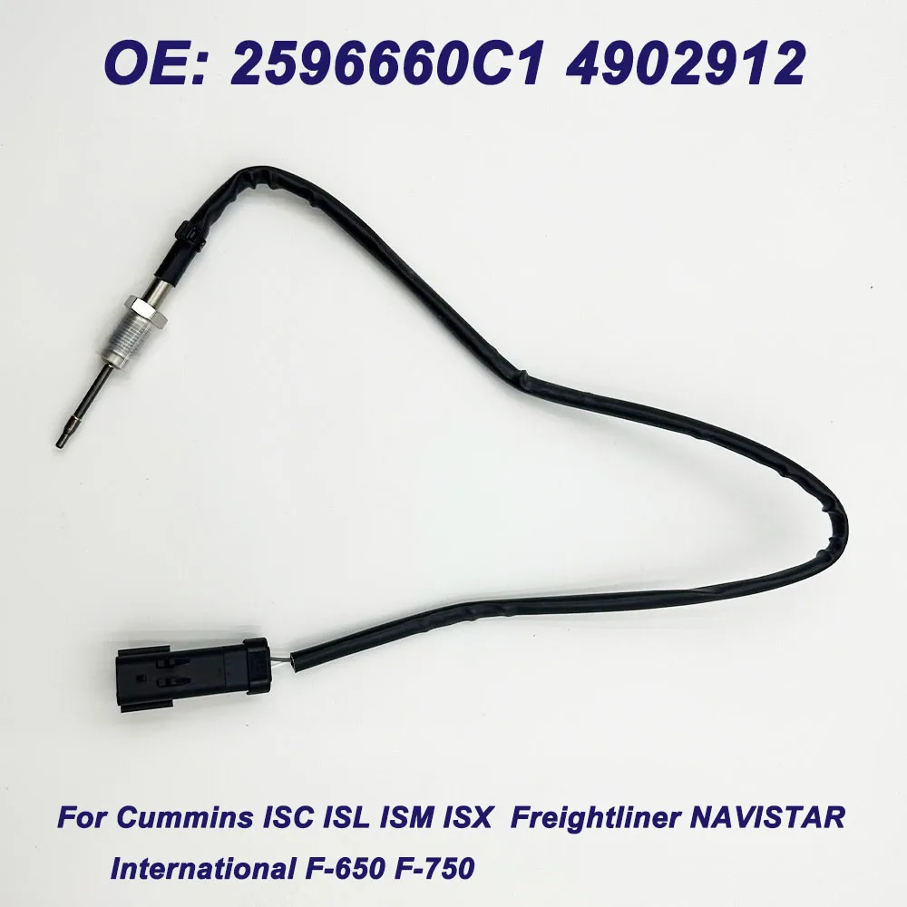 

4902912 2596660C1 904-7114 Exhaust Gas Temperature Sensor For Cummins ISC ISL ISM ISX Freightliner NAVISTAR International F-650