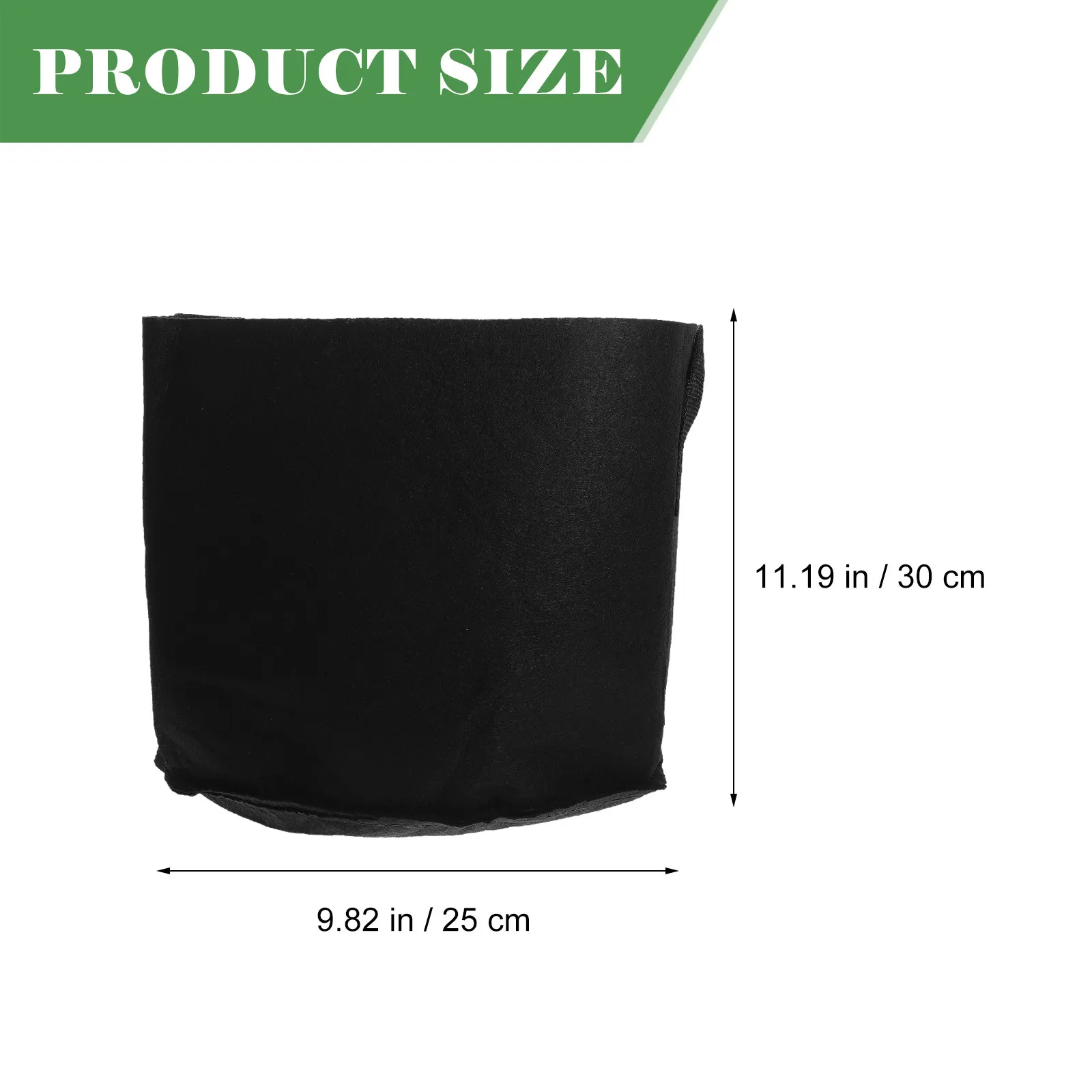 6 Pack Thick Nonwoven Plant Grow Bags Nursery Pots for Succulents Vegetables Fruit Garden Balcony