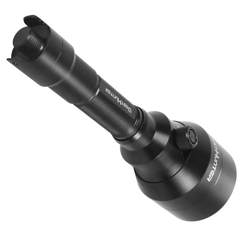 White/Red/IR850nm 3 in 1 Hunting IR Torch Lantern 0-100% Intensity Control Zoomable 67mm Lens Night Vision LED Flashlight