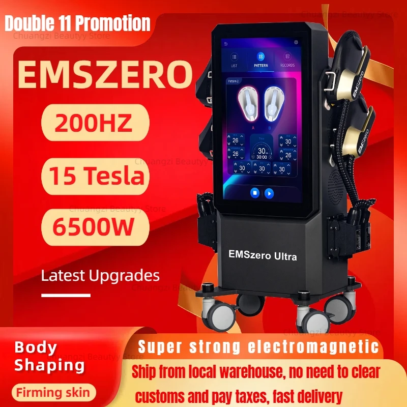 

Christmas Gifts EMSzero 6500W RF EMS NEO Body Slimming Sculpting Fat Burning Nova Weight Lose Electromagnetic Muscle