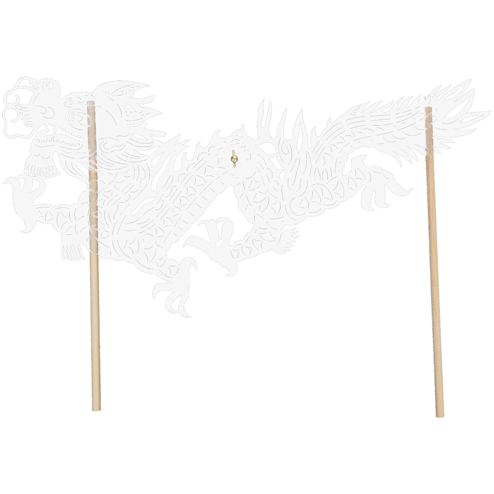 หุ่นมือมังกรจีนแบบดั้งเดิม ชุดทำเองสำหรับการแสดงเงา ตกแต่งงานเทศกาล ฉลองเฉลิมฉลอง สร้างเสริมการเรียนรู้วัฒนธรรม