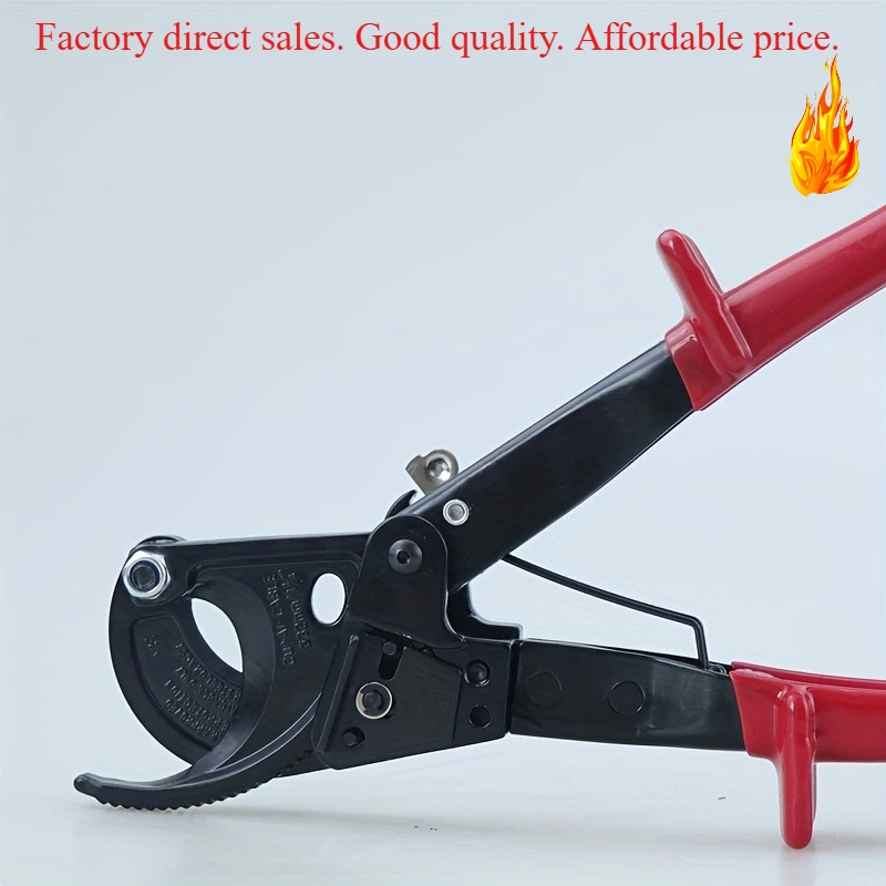 

325A Heavy Duty Ratchet Cable Cutter, High Carbon Steel Industrial Wire Cutter for Electrical Work