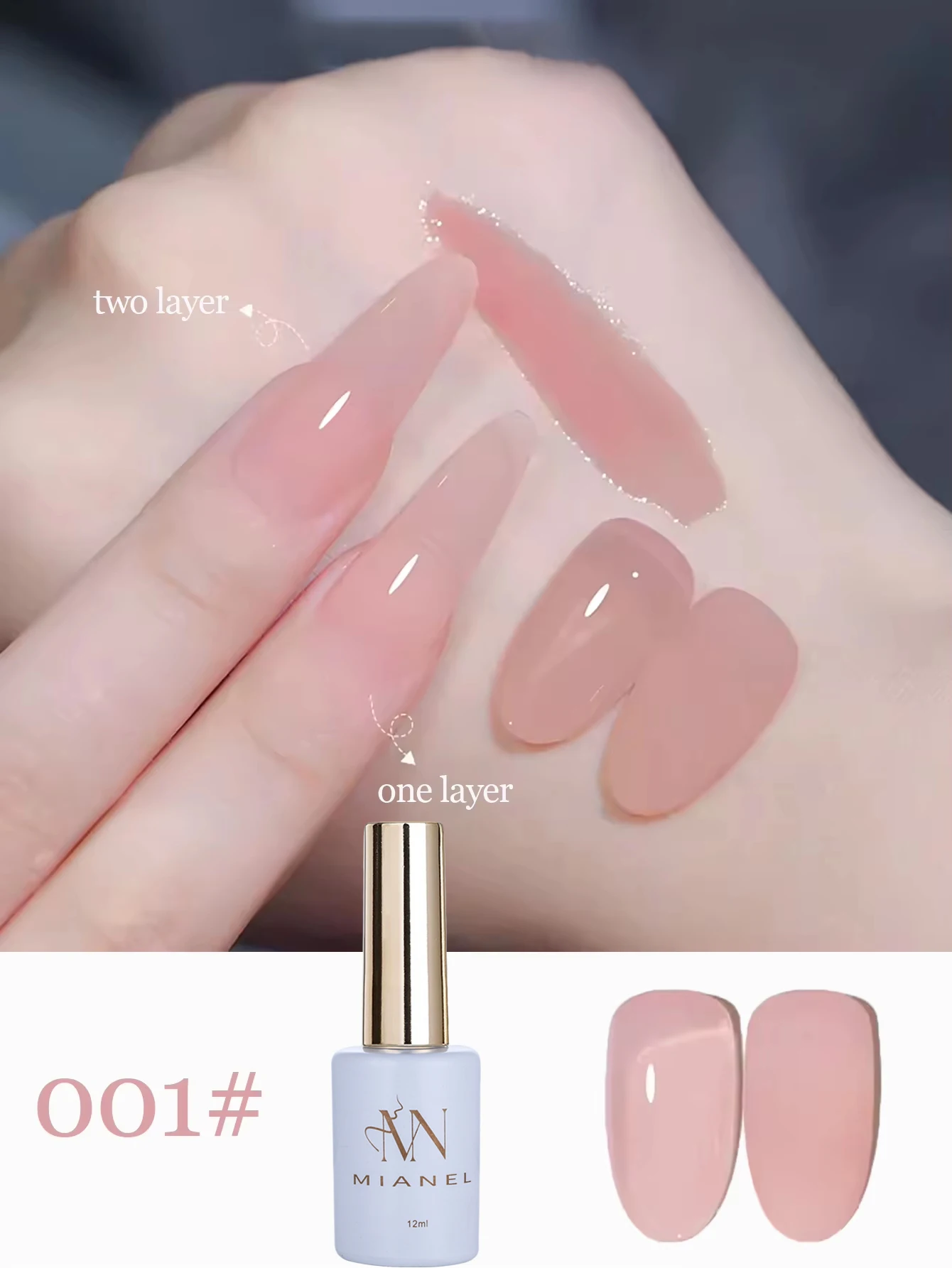 10ml Nude Pink Nail Art Ice Transparent Bare Color Jelly Gel Nail Polish 2026 New Popular Pink Nails Nail Supplies