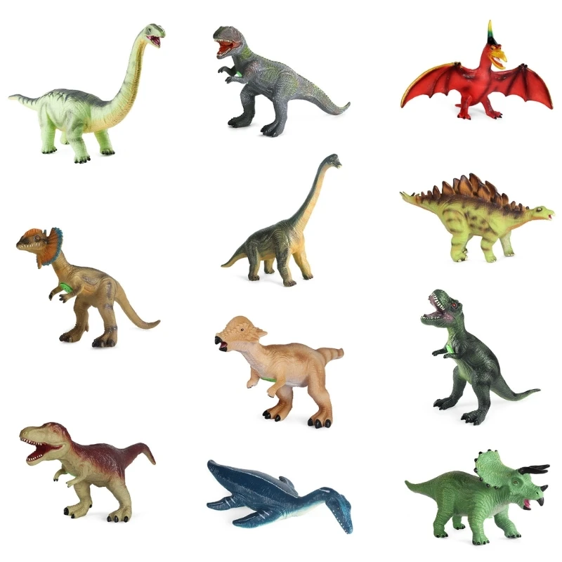 B2EB Realistic Dinosaur Figures Toy Kids Toddlers Great Gift Birthday Present Prize Educational Toy Collectible Birthday Gift