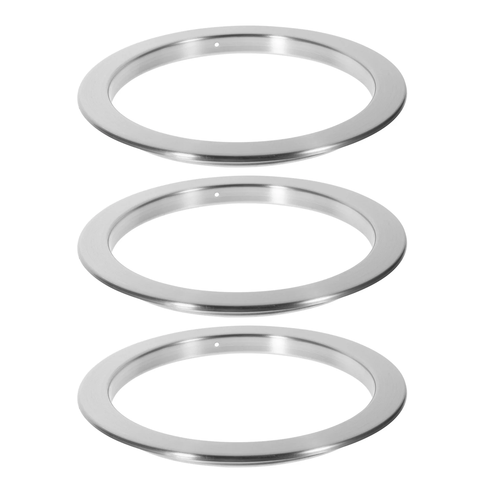 

Комплект из 3 встраиваемых крышек для мусорных баков из нержавеющей стали, для столешниц, кухни, ванной, под раковину