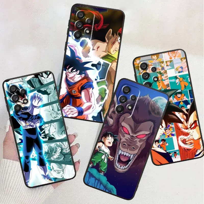 

Son Goku Vegeta pattern Phone Case For Samsung A42 A41 A35 A34 A33 A32 A25 A24 A23 A21s A04 A03 Note 20 Ultra 5G Black