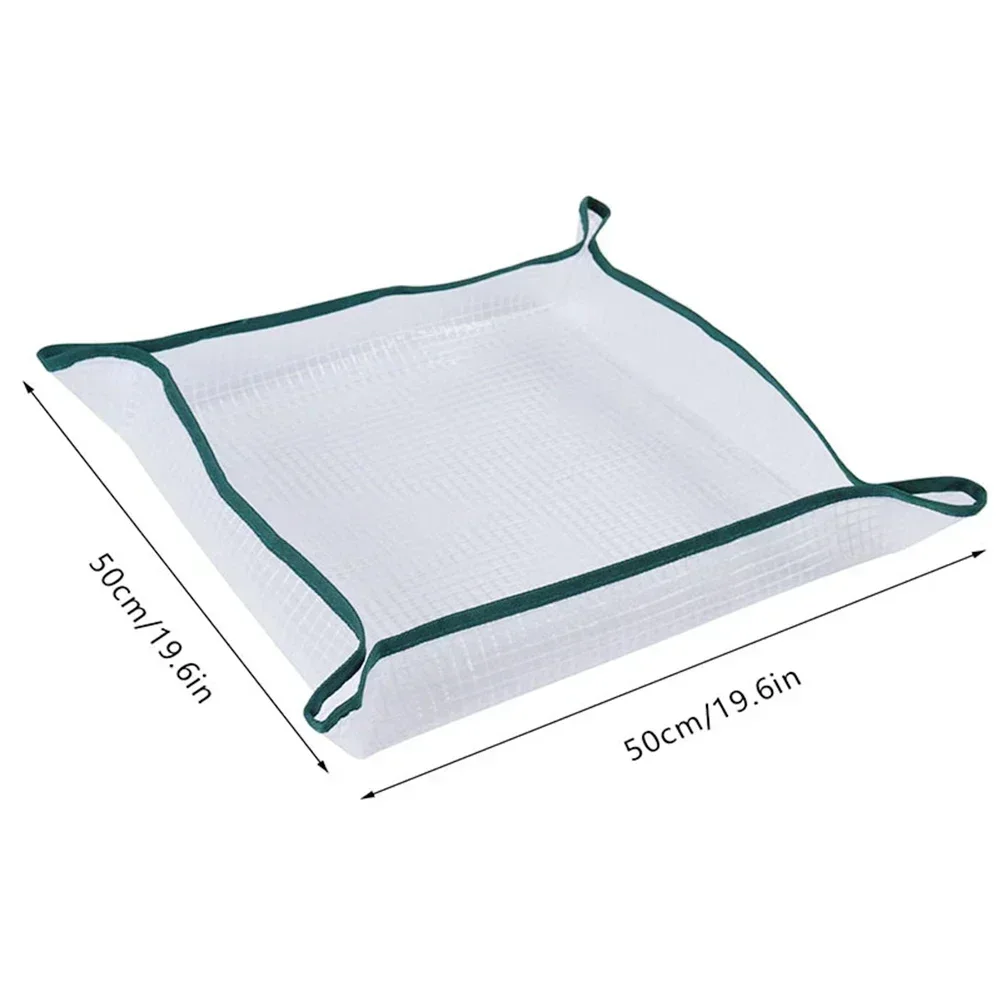 

Practical Easy To Rinse Gardening Mat Floor Mats Soil Changing Mats Waterproof Foldable Grid Cloth Or Succulent Flowers Plants