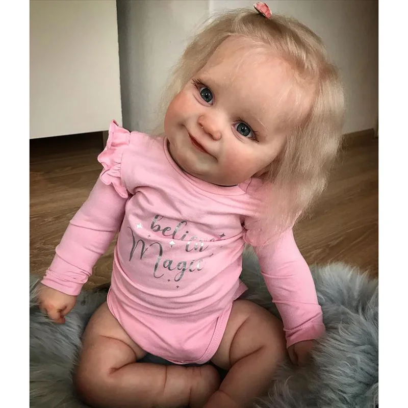 

50CM Maddie Soft Body Silicone Reborn Toddler Girl Doll Maddie Soft 3D Skin Multiple Layers Painting Visible Veins